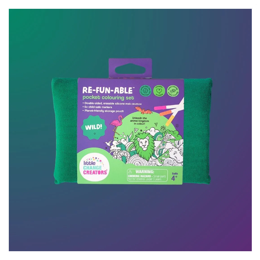 Little Change Creators - SMALL Reusable Silicone Colouring Set - Wild