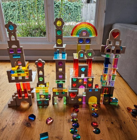 Glitter Rectangle - Building Platform Set (4pc)