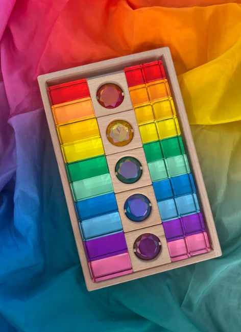 Gem Blocks and Lucite Set (35 pcs)