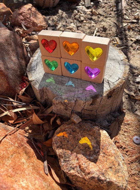 Royal Lucite Hearts Set (12pc)
