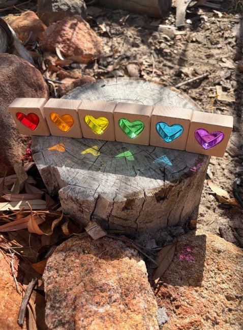Royal Lucite Hearts Set (12pc)