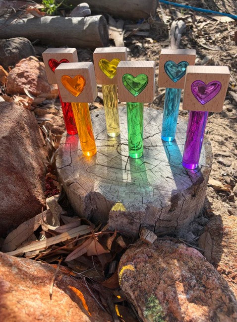Royal Lucite Hearts Set (12pc)