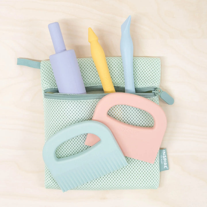 Inspire My Play - Sensory Dough Tool Kit (5pc Set with Bag)