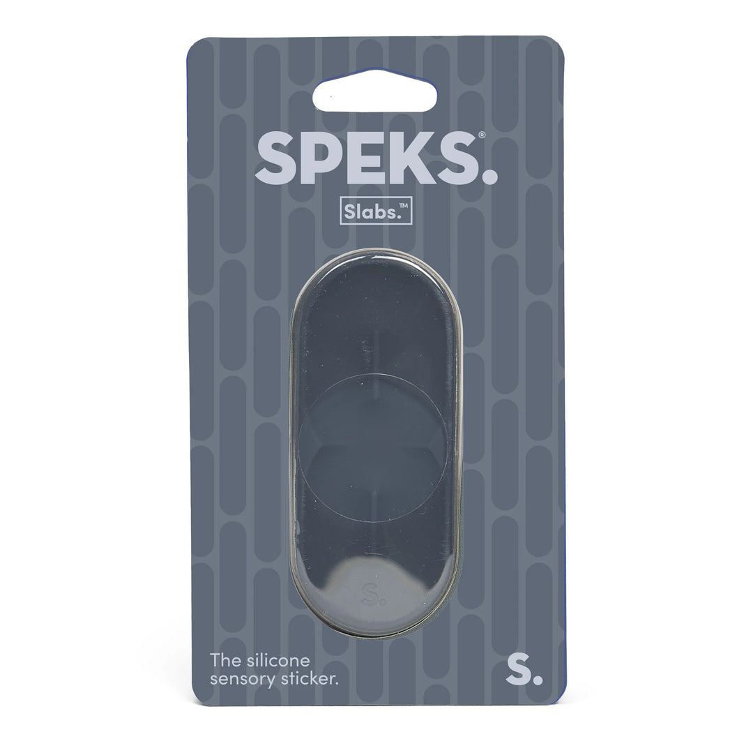 Speks - Slabs - Silicone Sensory Fidget Sticker (Grey)