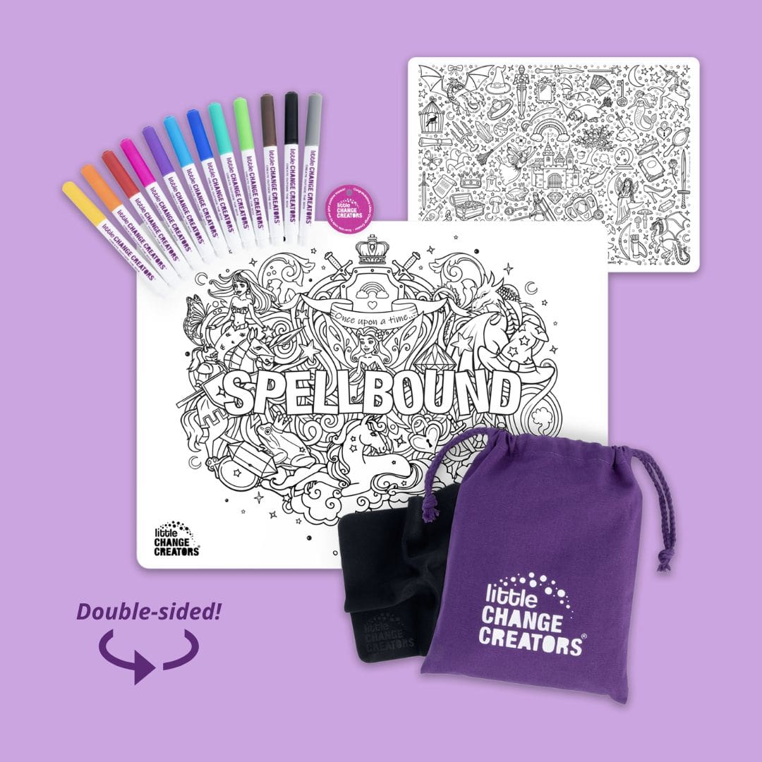 Little Change Creators - LARGE Reusable Silicone Colouring Set - Spellbound