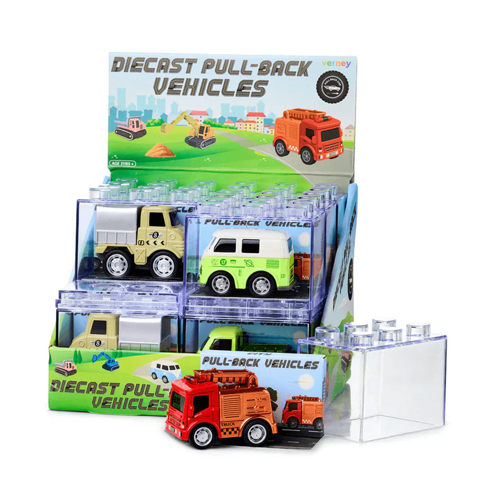 Diecast Pull-Back Vehicles - City Series (Individual)