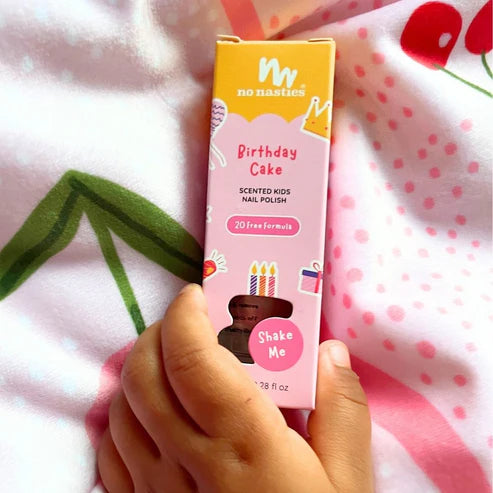 No Nasties - Kids Scented Nail Polish - Birthday Cake (Party Pink)
