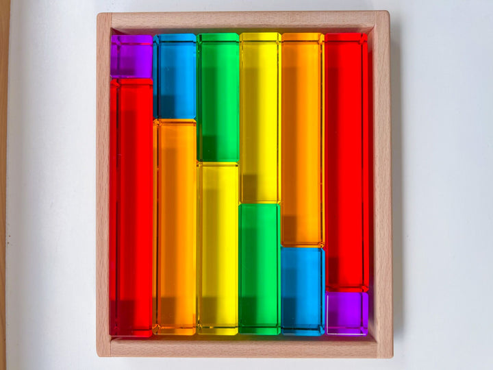 Lucite Rainbow Stairs (12pc Set)