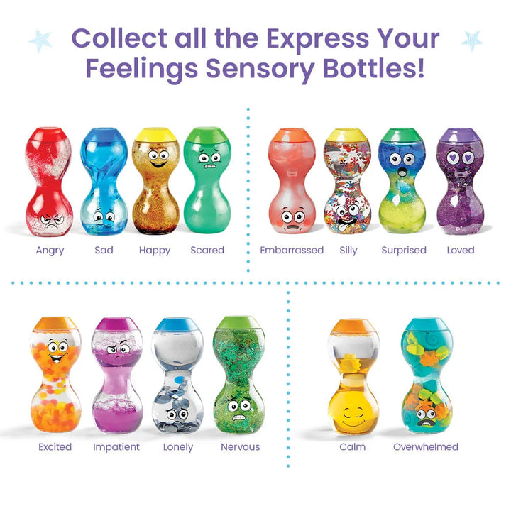 Express Your Feelings Sensory Bottles - Embarrassed, Silly, Surprised & Loved