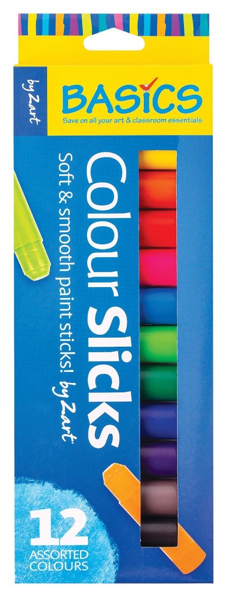 Zart - Colour Slicks - Paint Sticks (12pk)