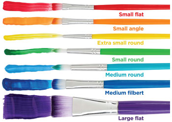 EC - Rainbow Paint Brush Set (7pk)