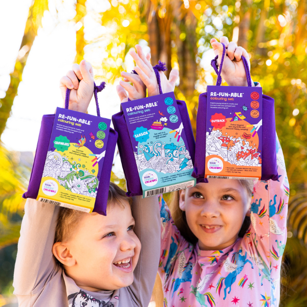 Little Change Creators - LARGE Reusable Silicone Colouring Set - Outer Space