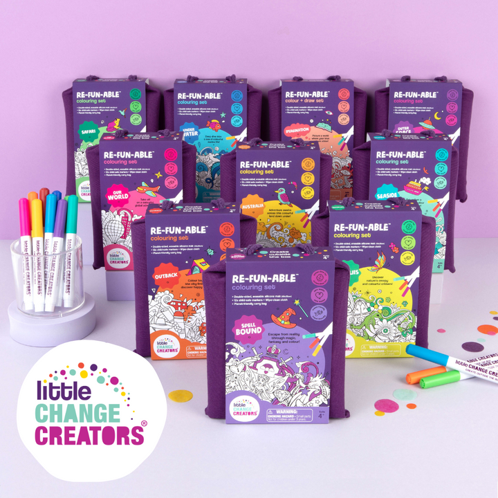 Little Change Creators - Reusable Silicone Colouring Doodle Pack