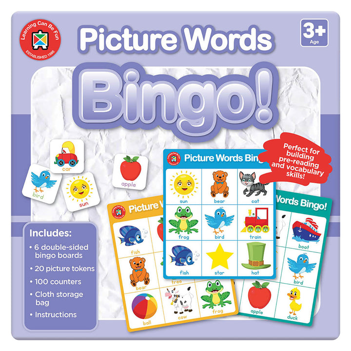 Picture Words Bingo Game