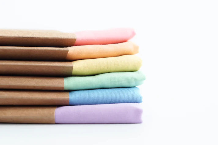 Laura's Play Cotton - Play Cloth - Pastel Tones (50 x 50cm)