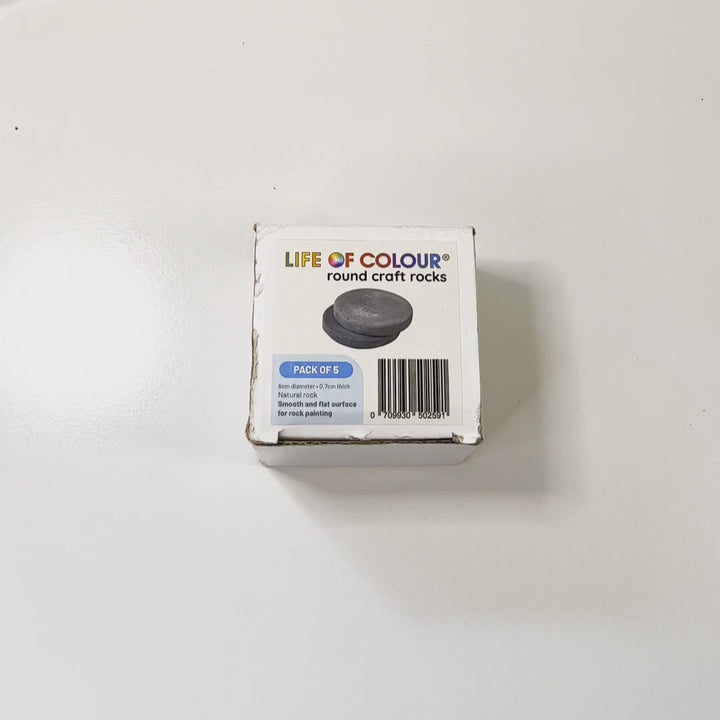 Life of Colour - Round Craft Rocks (Box of 5)