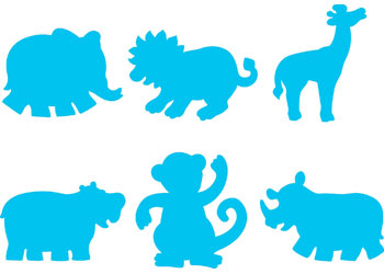 EC - Paint & Dough Stampers - Jungle Animals (6pk)