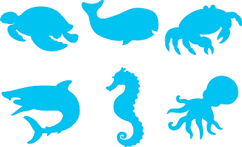 EC - Paint & Dough Stampers - Sea Life (6pk)