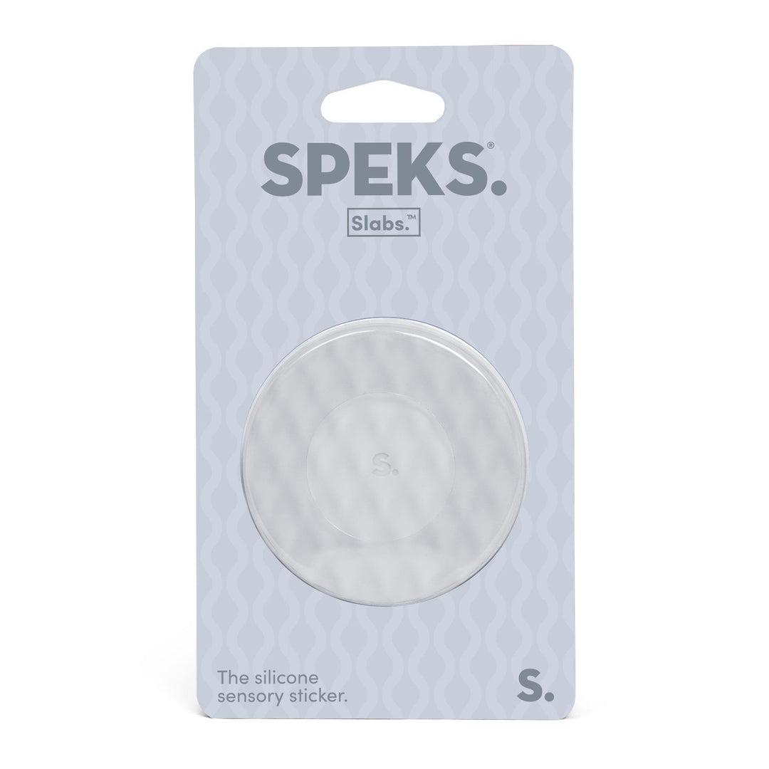 Speks - Slabs - Silicone Sensory Fidget Sticker (Grey)