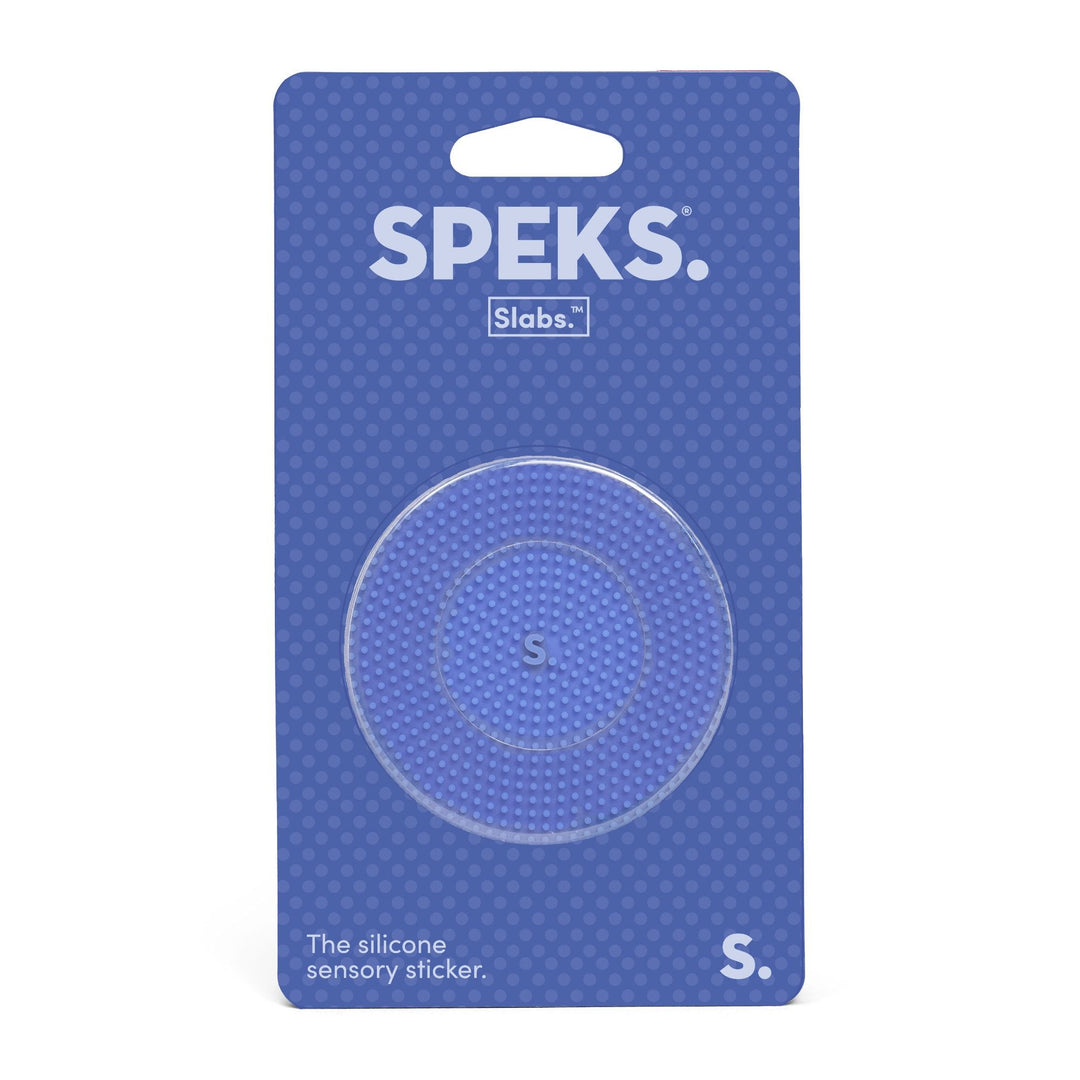 Speks - Slabs - Silicone Sensory Fidget Sticker (Blue/Purple)