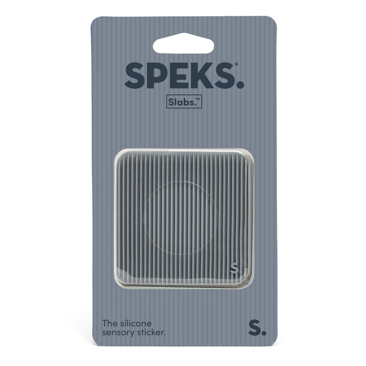 Speks - Slabs - Silicone Sensory Fidget Sticker (Grey)
