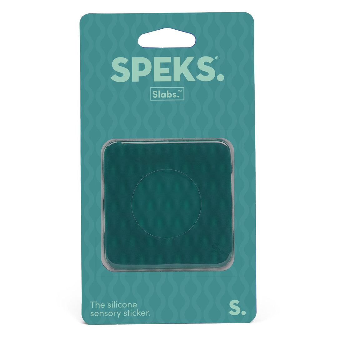 Speks - Slabs - Silicone Sensory Fidget Sticker (Green)