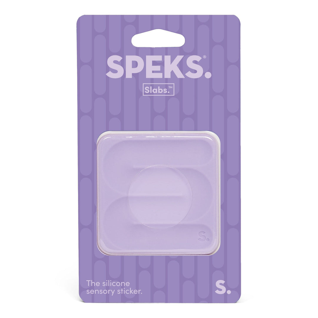 Speks - Slabs - Silicone Sensory Fidget Sticker (Blue/Purple)