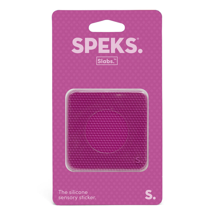 Speks - Slabs - Silicone Sensory Fidget Sticker (Pink)