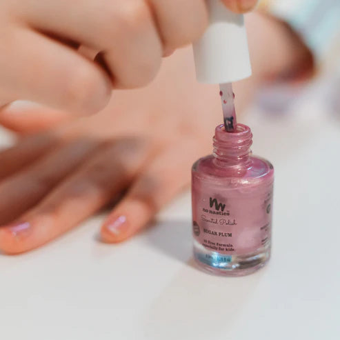 No Nasties - Kids Scented Nail Polish - Sugar Plum (Pastel Plum)