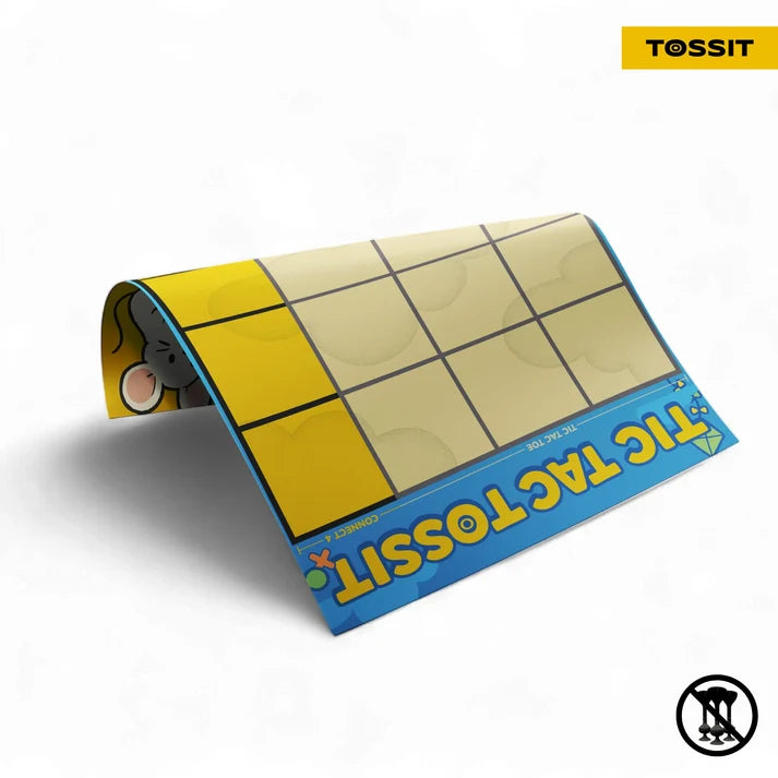 TOSSIT Poster - Target & Tic-Tac-Toe (Darts not Included)