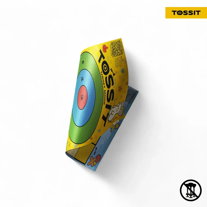 TOSSIT Poster - Target & Tic-Tac-Toe (Darts not Included)