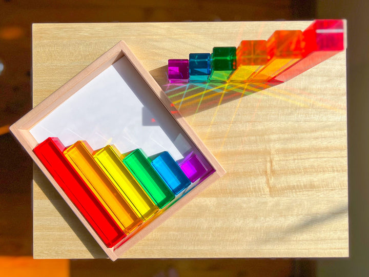 Lucite Rainbow Stairs (12pc Set)